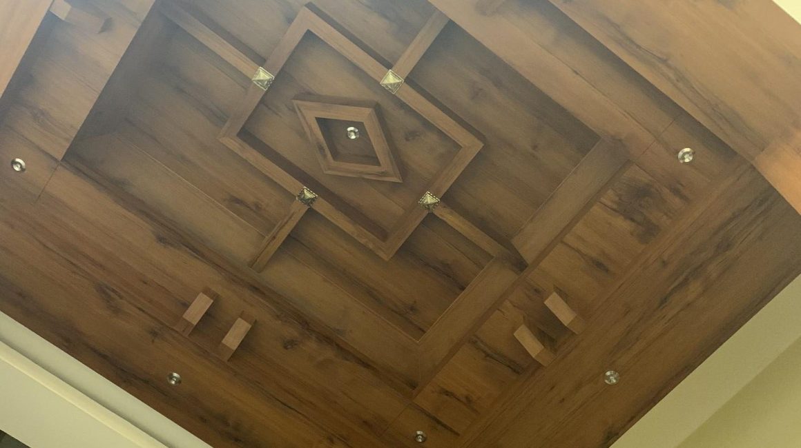 Decorilla Interiors Design Carpentry finish Puja Unit Roof